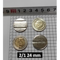 100 Adet 2/1 Çeltikli 24/2 Mm Oyun Makineleri & Langırt Jetonu 100 Adet 2/1 Çeltikli 24/2 Mm Oyun Makineleri & Langırt Jetonu