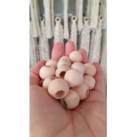 Tahahamak 40 Adet 14mm Ahşap Boncuk