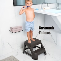 Porsima Ak-642 Basamaklı Tabure Merdiven Çocuk Taburesi Bitter Porsima Ak-642 Basamaklı Tabure Merdiven Çocuk Taburesi Bitter