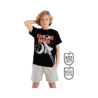 Explore Uzay Roketli Erkek Çocuk Yazlık T-shirt Şort Takım Explore Uzay Roketli Erkek Çocuk Yazlık T-shirt Şort Takım