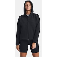 Under Armour Kadın UA Unstoppable Fleece Tam Boy Fermuarlı 1379842-001 Siyah
