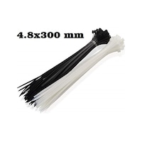 Kablo Bağı Klips Cırt Kelepçe 4.8X300 Mm 1 Paket 100 Adet Seçin Siyah Kablo Bağı Klips Cırt Kelepçe 4.8X300 Mm 1 Paket 100 Adet Seçin Siyah