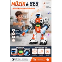 Su Topu Ve Dart Atan Buharlı Işıklı Sesli Uzaktan Kumandalı Akıllı Robot Oyuncak Robot Turuncu Su Topu Ve Dart Atan Buharlı Işıklı Sesli Uzaktan Kumandalı Akıllı Robot Oyuncak Robot Turuncu