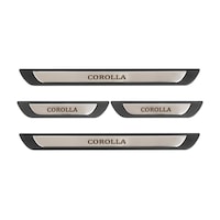Toyota Corolla Uyumlu Kapı Eşiği Krom Abs 4 Parça Toyota Corolla Uyumlu Kapı Eşiği Krom Abs 4 Parça