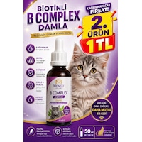 Tüy Dökülmesini Önleyici Ve Tüy Sağlığını Destekleyici Kediler İçin Biotin'li B Complex Damla 50 Ml Tüy Dökülmesini Önleyici Ve Tüy Sağlığını Destekleyici Kediler İçin Biotin'li B Complex Damla 50 Ml