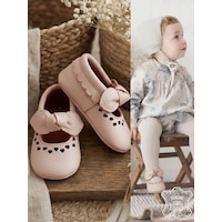 Denokids Kız Bebek Patik Hakiki Deri Pembe Yumuşak Taban Ayakkabı 17-21 Numara Renkli Denokids Kız Bebek Patik Hakiki Deri Pembe Yumuşak Taban Ayakkabı 17-21 Numara Renkli