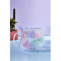 Perotti Double Feather 200 Ml Çift Cidarlı Kupa Şeffaf Perotti Double Feather 200 Ml Çift Cidarlı Kupa Şeffaf