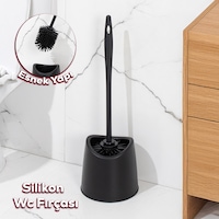 Porsima Sb-776 Silikon Wc Tuvalet Banyo Fırçası Klozet Fırçası Si Porsima Sb-776 Silikon Wc Tuvalet Banyo Fırçası Klozet Fırçası Si