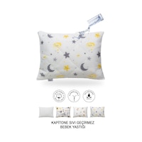 Kapitone Sıvı Geçirmez Bebek Yastığı %100 Pamuk Fermuarlı Tasarım 35x45 Cm Kapitone Sıvı Geçirmez Bebek Yastığı %100 Pamuk Fermuarlı Tasarım 35x45 Cm
