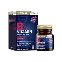 Nutraxin Vitamin B12 Methylcobalamin 1000mcg 60 Dil Altı Tableti Nutraxin Vitamin B12 Methylcobalamin 1000mcg 60 Dil Altı Tableti