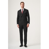 İmza Siyah Kırlangıç Yaka Kruvaze 6 Drop Slim Fit Tam Astar Esnek Takım Elbise 1001260180 İmza Siyah Kırlangıç Yaka Kruvaze 6 Drop Slim Fit Tam Astar Esnek Takım Elbise 1001260180