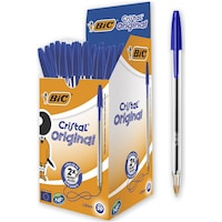 Bic Cristal Medium Tükenmez Kalem Mavi 1 Mm 50'li Paket Bic Cristal Medium Tükenmez Kalem Mavi 1 Mm 50'li Paket