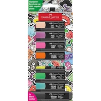 Faber-Castell Graffiti Fosforlu Kalem Seti, 8’li, Su Bazlı Mürekkep, 3 Farklı Çizgi Kalınlığı, Dayanıklı Mürekkep Çok Renkli Faber-Castell Graffiti Fosforlu Kalem Seti, 8’li, Su Bazlı Mürekkep, 3 Farklı Çizgi Kalınlığı, Dayanıklı Mürekkep Çok Renkli