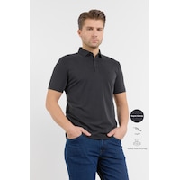 İmza Siyah İtalyan Yaka Kısa Kol Cepsiz Slim Fit Pamuklu Tişört 1011260180 Diğer İmza Siyah İtalyan Yaka Kısa Kol Cepsiz Slim Fit Pamuklu Tişört 1011260180 Diğer