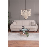 Kilim Mobilya Linda Üç Kişilik Kanepe Yüksek Ayaklı Krem Kilim Mobilya Linda Üç Kişilik Kanepe Yüksek Ayaklı Krem