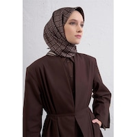 Armine Sura İpek Eşarp -2025/2026 -9440 Kahver, Krem