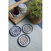 Tabak Evi Stoneware Mozaik Blue Sefa 6 Lı Çay Tabağı 10cm Çok Renkli Tabak Evi Stoneware Mozaik Blue Sefa 6 Lı Çay Tabağı 10cm Çok Renkli