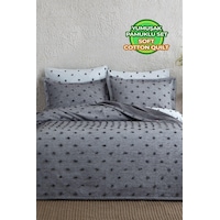 Evlen Home Ash Pike Takımı Yatak Örtüsü Seti Çift Kişilik Pamuklu 3 Parça Yumuşak Günlük Gri Evlen Home Ash Pike Takımı Yatak Örtüsü Seti Çift Kişilik Pamuklu 3 Parça Yumuşak Günlük Gri