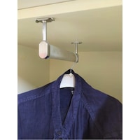 Alüminyum 50 Cm Dolap Içi Oval Elbise Askı Borusu 2 Adet Tavan Askı Aparatı Vidaları Vida Alüminyum 50 Cm Dolap Içi Oval Elbise Askı Borusu 2 Adet Tavan Askı Aparatı Vidaları Vida