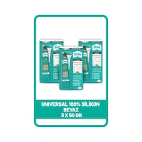 Sista Silikon Mastik Tüp 50 G x 3 Adet Beyaz Sista Silikon Mastik Tüp 50 G x 3 Adet Beyaz
