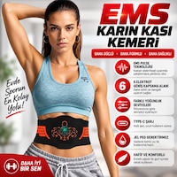 Ems Karın Kası Kemeri 30 Seviye 10 Mod Şarjlı Kas Stimülatörü 40 Cm Uzatma Aparatı Ems Karın Kası Kemeri 30 Seviye 10 Mod Şarjlı Kas Stimülatörü 40 Cm Uzatma Aparatı
