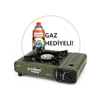 Tekli Portatif Kamp Ocak Gaz Stop Emniyetli 1 Adet 227 Kartuş Haki Tekli Portatif Kamp Ocak Gaz Stop Emniyetli 1 Adet 227 Kartuş Haki