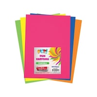 Fosforlu Fon Kartonu 50x70 Karışık Renk Rulo Şeklinde Tekli 4 Adet Fosforlu Fon Kartonu 50x70 Karışık Renk Rulo Şeklinde Tekli 4 Adet