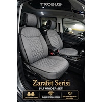 Ford Focus Sedan Ve Hb 2011-2018 Uyumlu Zerafet Serisi Gri 5'li Ortopedik Koltuk Minderi Ford Focus Sedan Ve Hb 2011-2018 Uyumlu Zerafet Serisi Gri 5'li Ortopedik Koltuk Minderi