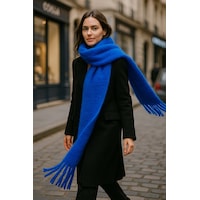 Remsa Kadın Püskül Detay Atkı Omuz Şalı 40x200 Cm 1295 Saks Mavi Saks Mavi Remsa Kadın Püskül Detay Atkı Omuz Şalı 40x200 Cm 1295 Saks Mavi Saks Mavi