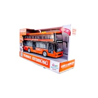 Turist Gezi Otobüs 2 İki Katlı Ön Ve Orta Kapısı Açılabilen Oyuncak Sesli Işıklı Şehir Otobüsü 27 Cm Turuncu Turist Gezi Otobüs 2 İki Katlı Ön Ve Orta Kapısı Açılabilen Oyuncak Sesli Işıklı Şehir Otobüsü 27 Cm Turuncu
