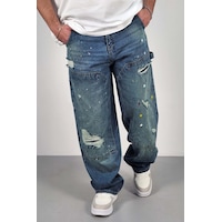 Cedy Denim Cedy Denım Yüksek Kalite Erkek Yüksek Bel Worker Tarz Skater Jean Yeşil Cedy Denim Cedy Denım Yüksek Kalite Erkek Yüksek Bel Worker Tarz Skater Jean Yeşil