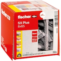 Fischer Sx Plus 8x65 Mm Plastik Genişlemeli Dübel - 50 Adet Fischer Sx Plus 8x65 Mm Plastik Genişlemeli Dübel - 50 Adet