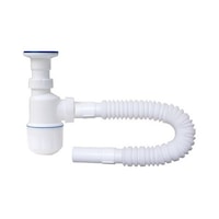 Özbest Taslı Körüklü Lavabo Sifonu Beyaz Özbest Taslı Körüklü Lavabo Sifonu Beyaz