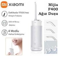Xiaomi Mijia F400 Şarjlı Ağız Duşu Ve Diş Temizleme Cihazı - Yeni Teknoloji Cloud Sensing İle Hassas Diş Eti Bakımı - 100 Gün Şarj Süresi - Ipx7 Su Geçirmez - Diş Teli Uyumlu Xiaomi Mijia F400 Şarjlı Ağız Duşu Ve Diş Temizleme Cihazı - Yeni Teknoloji Cloud Sensing İle Hassas Diş Eti Bakımı - 100 Gün Şarj Süresi - Ipx7 Su Geçirmez - Diş Teli Uyumlu