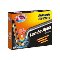 Ernet Lavabo Açıcı Granül 4'lü Ekonomik Paket 4 x 50 G Ernet Lavabo Açıcı Granül 4'lü Ekonomik Paket 4 x 50 G