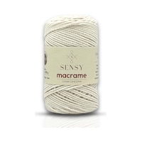 Sensy Premium Koton Pamuk Makrome İpi 2mm Cotton Zincir Makrome Çanta İpi Supla İpi Koton İp Doğal Beyaz Sensy Premium Koton Pamuk Makrome İpi 2mm Cotton Zincir Makrome Çanta İpi Supla İpi Koton İp Doğal Beyaz