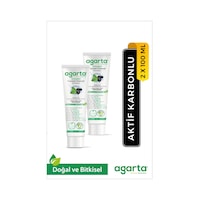 Agarta Doğal Hindistan Cevizi Özlü Aktif Karbon Diş Macunu 2 x 100 ML Agarta Doğal Hindistan Cevizi Özlü Aktif Karbon Diş Macunu 2 x 100 ML