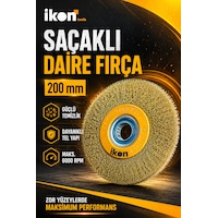 İkon Tools Saçaklı Daire Fırça 200 Mm Tel Fırça Pas Kir Boya Temizleme Metal Yüzey Fırçası İkon Tools Saçaklı Daire Fırça 200 Mm Tel Fırça Pas Kir Boya Temizleme Metal Yüzey Fırçası