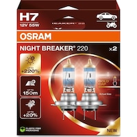 Osram H7 Night Breaker 220 12v %220 Fazla Işık 1 Takım-2 Ad. Osram H7 Night Breaker 220 12v %220 Fazla Işık 1 Takım-2 Ad.