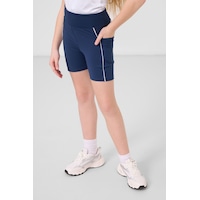 Tommylife Parlament Esnek Standart Fit Basic Performans Kız Çocuk Tayt - 75189 Lacivert