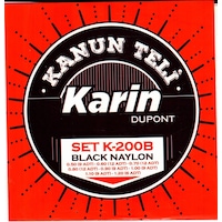 Karin K-200 Kanun Teli Seti Siyah Misine Geleneksel Türk Müziği Tonu Yüksek Mukavemetli Malzeme Uzun Süre Akort Tutma Karin K-200 Kanun Teli Seti Siyah Misine Geleneksel Türk Müziği Tonu Yüksek Mukavemetli Malzeme Uzun Süre Akort Tutma
