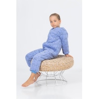 Cantoy Kız Erkek Çocuk Kalın Elyaf Dolgulu Premium Kalite 2.5 Tog Desenli Uyku Tulumu Mavi Melanj Cantoy Kız Erkek Çocuk Kalın Elyaf Dolgulu Premium Kalite 2.5 Tog Desenli Uyku Tulumu Mavi Melanj