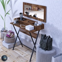Dekorfim DF02105BR Aynalı Makyaj Masası Dekorfim DF02105BR Aynalı Makyaj Masası