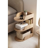 Reyo Falez Komodin Modern Ahşap 3 Katlı Raflı Yan Sehpa Çok Amaçlı Organizer Kitaplık Naturel Natural Reyo Falez Komodin Modern Ahşap 3 Katlı Raflı Yan Sehpa Çok Amaçlı Organizer Kitaplık Naturel Natural