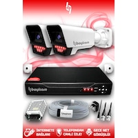 Bayicam 2 Kameralı Süper 2 Dış Kamera Set HDD'siz 5 MP 2K Net Gece Görüşlü Güvenlik Kamerası Sistemi Bayicam 2 Kameralı Süper 2 Dış Kamera Set HDD'siz 5 MP 2K Net Gece Görüşlü Güvenlik Kamerası Sistemi