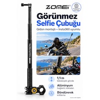Insta 360 Tüm Modeller İle Uyumlu Görünmez Selfie Çubuğu- Alüminyum Bağlantı Noktaları Insta 360 Tüm Modeller İle Uyumlu Görünmez Selfie Çubuğu- Alüminyum Bağlantı Noktaları