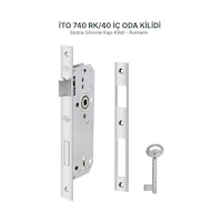Kilit 740RK/40 Rulmanlı Sessiz Gömme Kapı Kilidi - Ahşap İç Kapı Mekanizması Kilit 740RK/40 Rulmanlı Sessiz Gömme Kapı Kilidi - Ahşap İç Kapı Mekanizması
