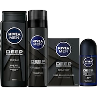 Nivea Erkek Cilt Bakım Seti ( Deep Losyon + Deep Tıraş Köpüğü + Deep Roll On + Deep Duş Jeli) Nivea Erkek Cilt Bakım Seti ( Deep Losyon + Deep Tıraş Köpüğü + Deep Roll On + Deep Duş Jeli)