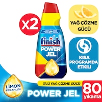 Finish Bulaşık Makinesi Deterjanı Jel Limon 1 L x 2 Finish Bulaşık Makinesi Deterjanı Jel Limon 1 L x 2