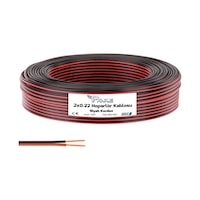 Kablo Kablo 2x0.22kordon Hoparlör Kablosu Siyah 100mt Poke Pk-1161 Kablo Kablo 2x0.22kordon Hoparlör Kablosu Siyah 100mt Poke Pk-1161